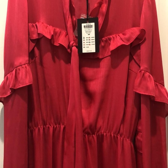 Y.A.S ASOS TALL RUFFLE DETAIL MIDI DRESS - Picture 5 of 5